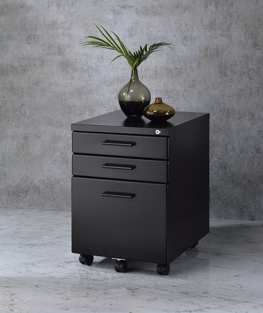 Peden Black File Cabinet - ATL FURNITURE