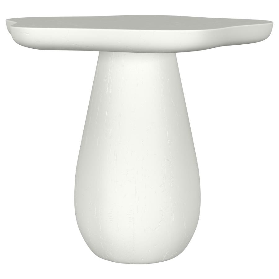 Perth 17-Inch Side Table With Cloud-Shaped Top Off White