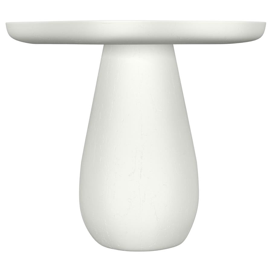 Perth 17-Inch Side Table With Cloud-Shaped Top Off White