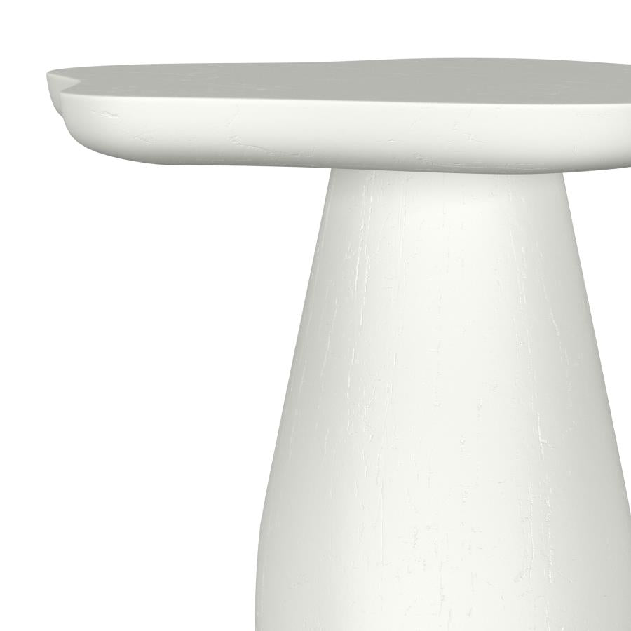 Perth 17-Inch Side Table With Cloud-Shaped Top Off White