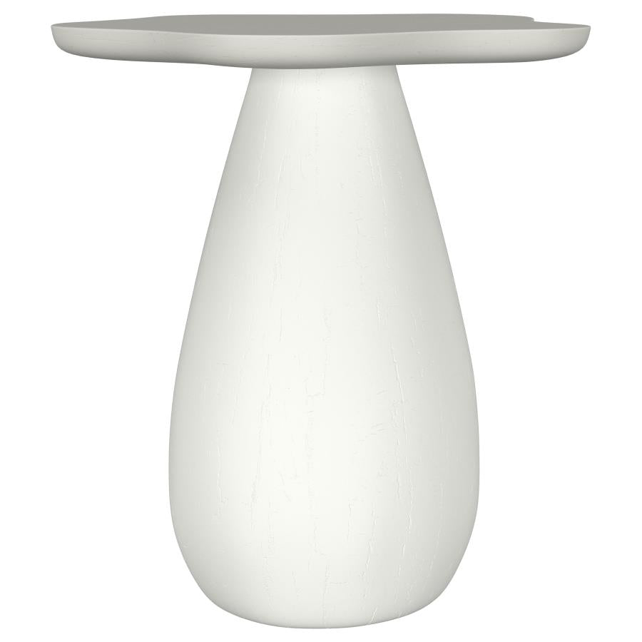 Perth 20-Inch Side Table With Cloud-Shaped Top Off White