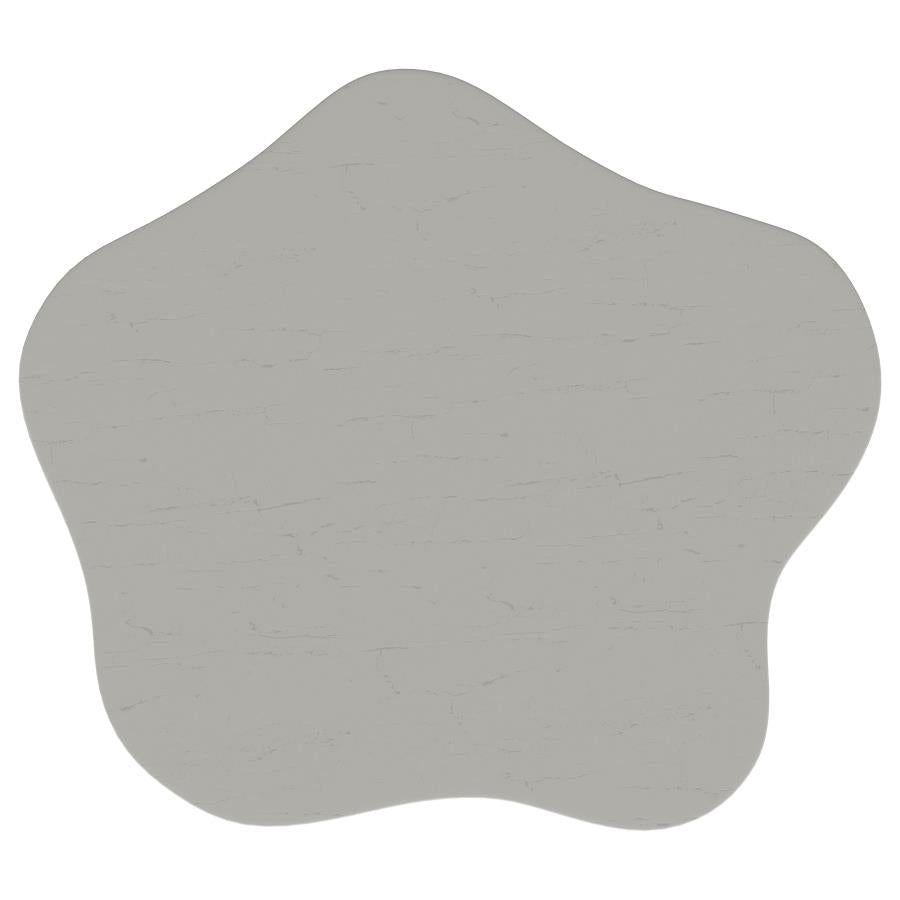 Perth 20-Inch Side Table With Cloud-Shaped Top Off White
