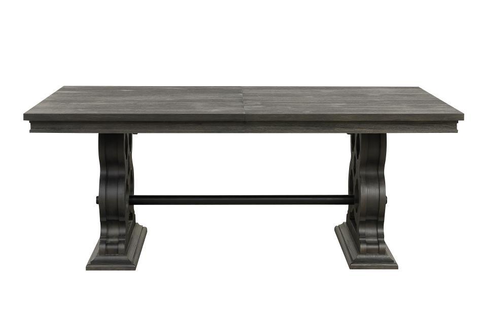 Homelegance - Arasina Dark Pewter Extendable Rectangular Dining Table - 5559N-96 - ATL FURNITURE