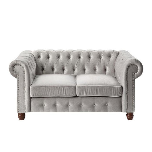 Homelegance - Welwyn Love Seat In Gray - 9326Gy-2 - ATL FURNITURE