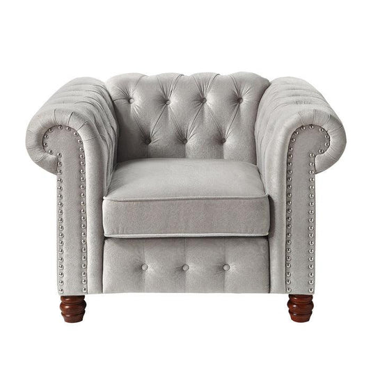 Homelegance - Welwyn Chair In Gray - 9326Gy-1 - ATL FURNITURE