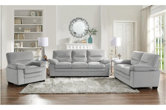 Homelegance - Keighly 3 Piece Living Room Set In Gray - 9328Gy-3-2-1 - ATL FURNITURE