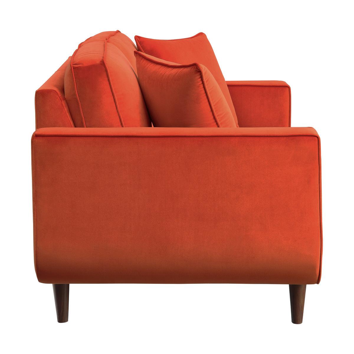 Homelegance - Rand 2 Piece Living Room Set In Orange - 9329Rn*2 - ATL FURNITURE