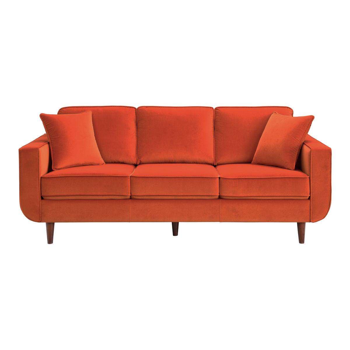 Homelegance - Rand 2 Piece Living Room Set In Orange - 9329Rn*2 - ATL FURNITURE