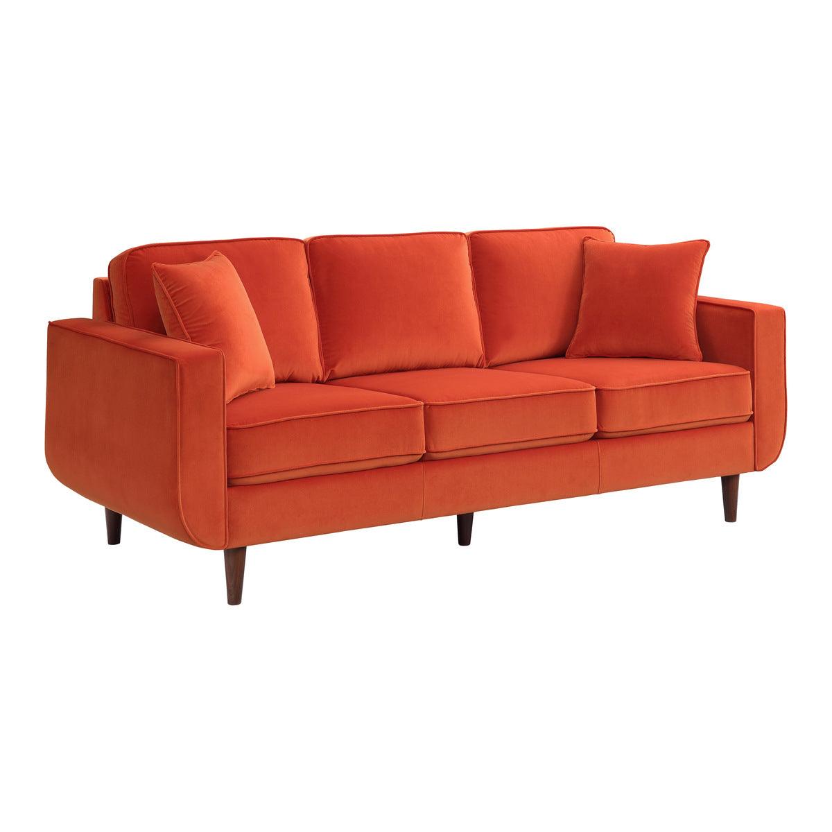 Homelegance - Rand 2 Piece Living Room Set In Orange - 9329Rn*2 - ATL FURNITURE