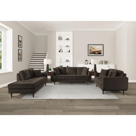 Homelegance - Rand 3 Piece Living Room Set In Chocolate - 9329Ch-3-2-5 - ATL FURNITURE