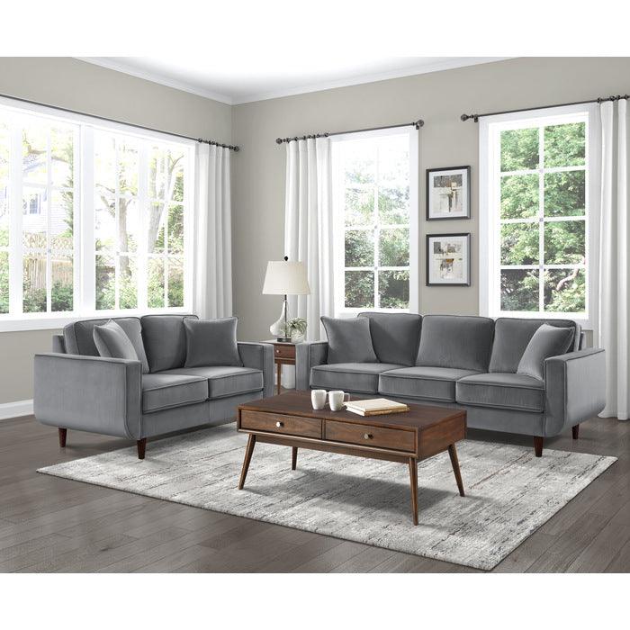 Homelegance - Rand 2 Piece Living Room Set In Gray - 9329Gy-3-2 - ATL FURNITURE