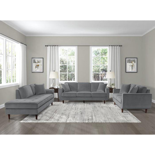 Homelegance - Rand 3 Piece Living Room Set In Gray - 9329Gy-3-2-5 - ATL FURNITURE