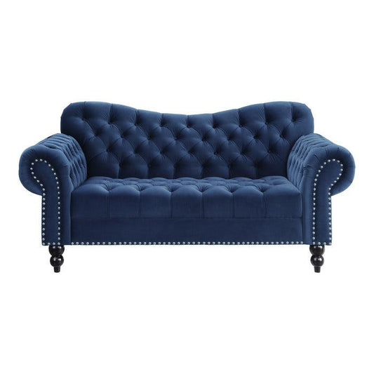 Homelegance - Rosalie Love Seat In Navy Blue - 9330Bu-2 - ATL FURNITURE