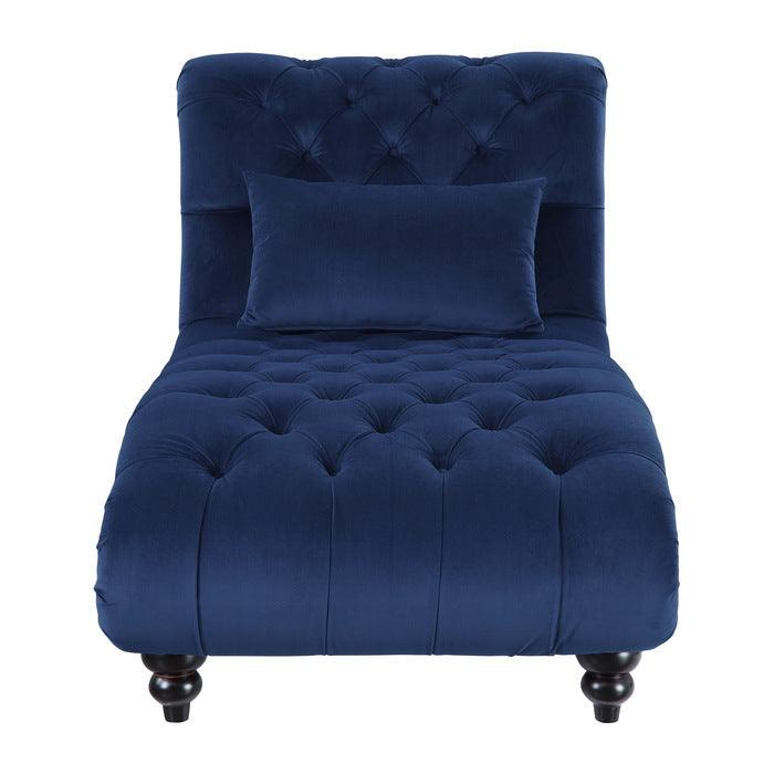 Homelegance - Rosalie Chaise In Navy Blue - 9330Bu-5 - ATL FURNITURE