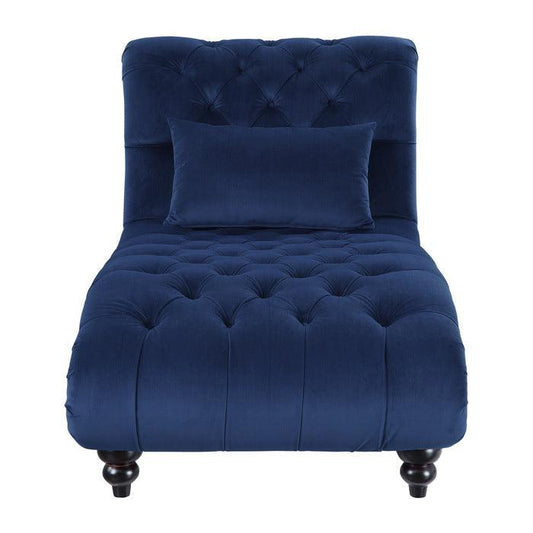 Homelegance - Rosalie Chaise In Navy Blue - 9330Bu-5 - ATL FURNITURE