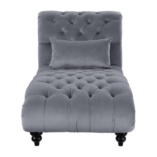 Homelegance - Rosalie Chaise In Dark Gray - 9330Dg-5 - ATL FURNITURE