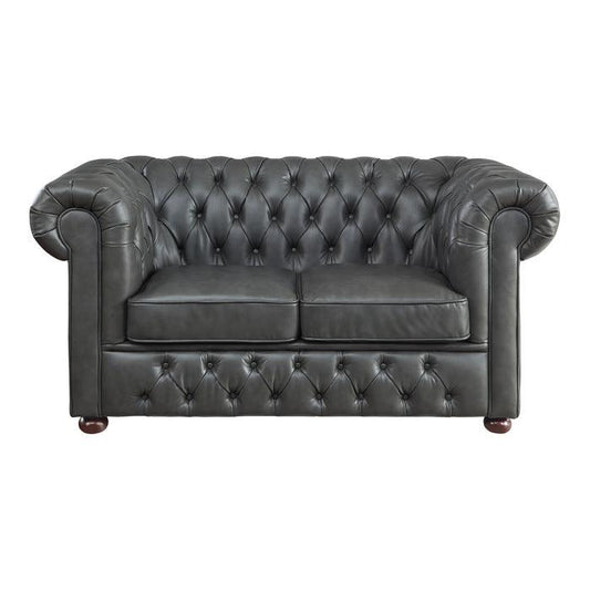 Homelegance - Tiverton Love Seat In Gray - 9335Gry-2 - ATL FURNITURE