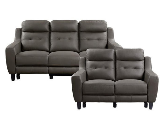 Homelegance - Conrad 2 Piece Double Reclining Sofa Set In Grayish Brown - 9337Gb*2Pw - ATL FURNITURE