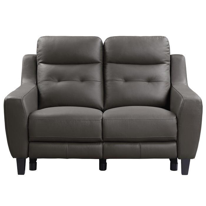 Homelegance - Conrad Power Double Reclining Love Seat In Grayish Brown - 9337Gb-2Pw - ATL FURNITURE