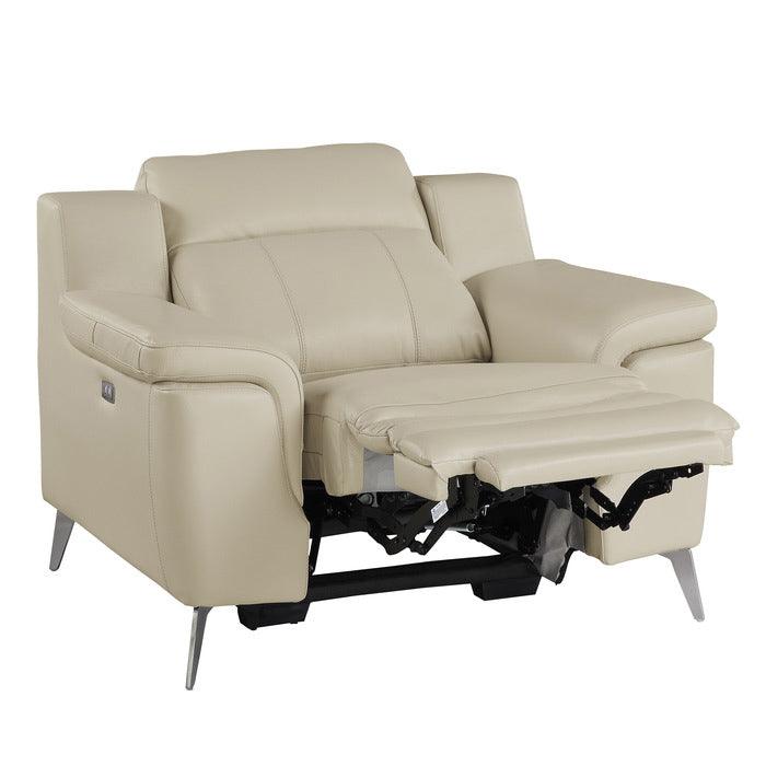 Homelegance - Antonio Power Reclining Chair In Beige - 9360Beg-1Pw - ATL FURNITURE