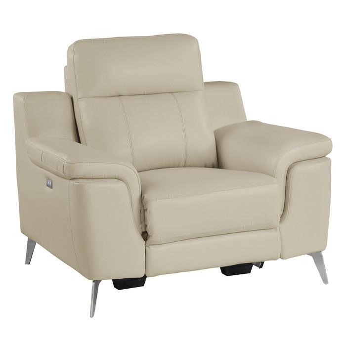 Homelegance - Antonio Power Reclining Chair In Beige - 9360Beg-1Pw - ATL FURNITURE