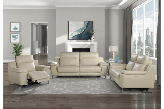 Homelegance - Antonio 3 Piece Reclining Living Room Set In Beige - 9360Beg-3-2-1 - ATL FURNITURE