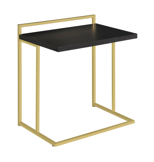 Dani Rectangular C-Shaped Sofa Side Table Cappuccino