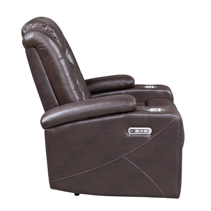 Homelegance - Caelan Power Reclining Chair - 9366Db-1Pwh - ATL FURNITURE