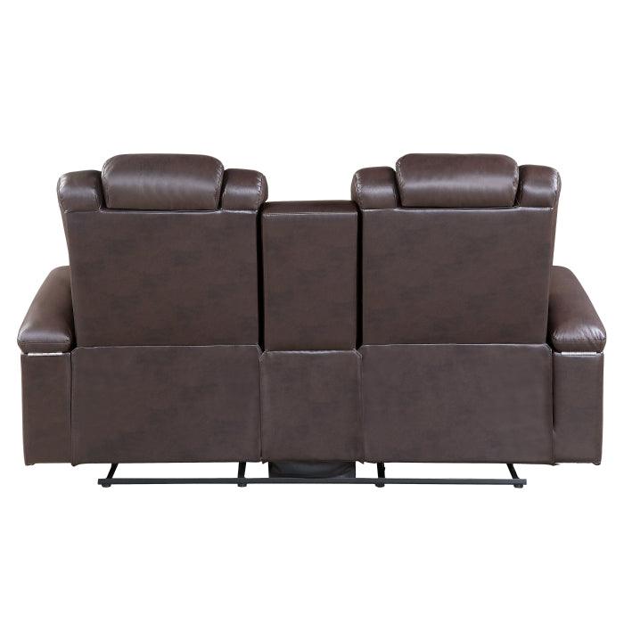 Homelegance - Caelan Power Double Reclining Love Seat - 9366Db-2Pwh - ATL FURNITURE