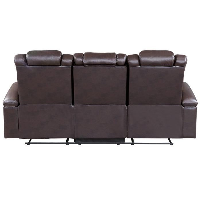 Homelegance - Caelan Power Double Reclining Sofa - 9366Db-3Pwh - ATL FURNITURE