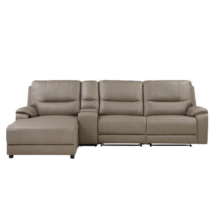 Homelegance - Legrande 4-Piece Modular Power Reclining Sectional With Power Headrest And Left Chaise In Taupe - 9429Tp*4Lcrrpwh - ATL FURNITURE