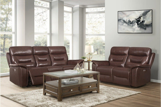 Homelegance - Armando 2 Piece Double Reclining Living Room Set - 9445Br-2Set - ATL FURNITURE