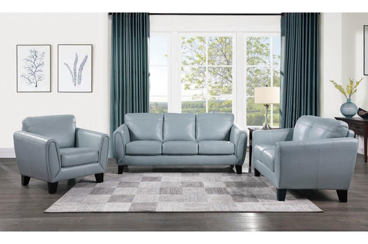 Homelegance - Spivey 3 Piece Sofa Set In Aqua - 9460Aq-3-2-1 - ATL FURNITURE