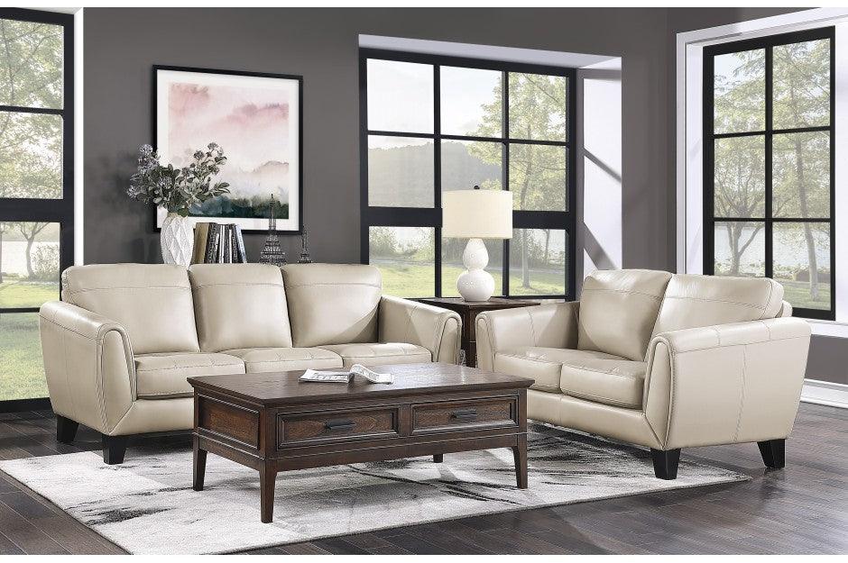 Homelegance - Spivey 2 Piece Sofa Set In Beige - 9460Be-3-2 - ATL FURNITURE