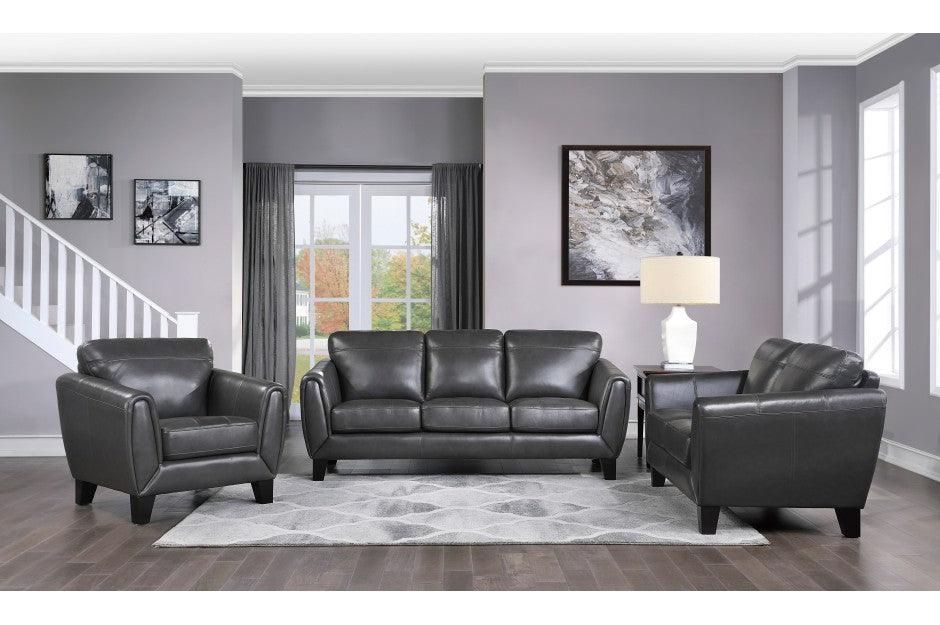 Homelegance - Spivey 3 Piece Sofa Set In Dark Gray - 9460Dg-3-2-1 - ATL FURNITURE