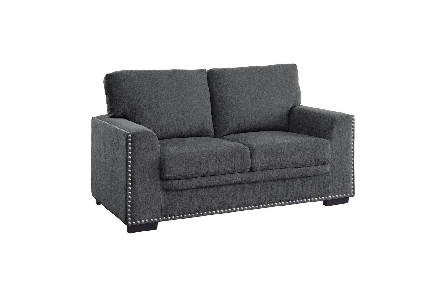 Homelegance - Morelia 3 Piece Living Room Set In Charcoal - 9468Cc - ATL FURNITURE