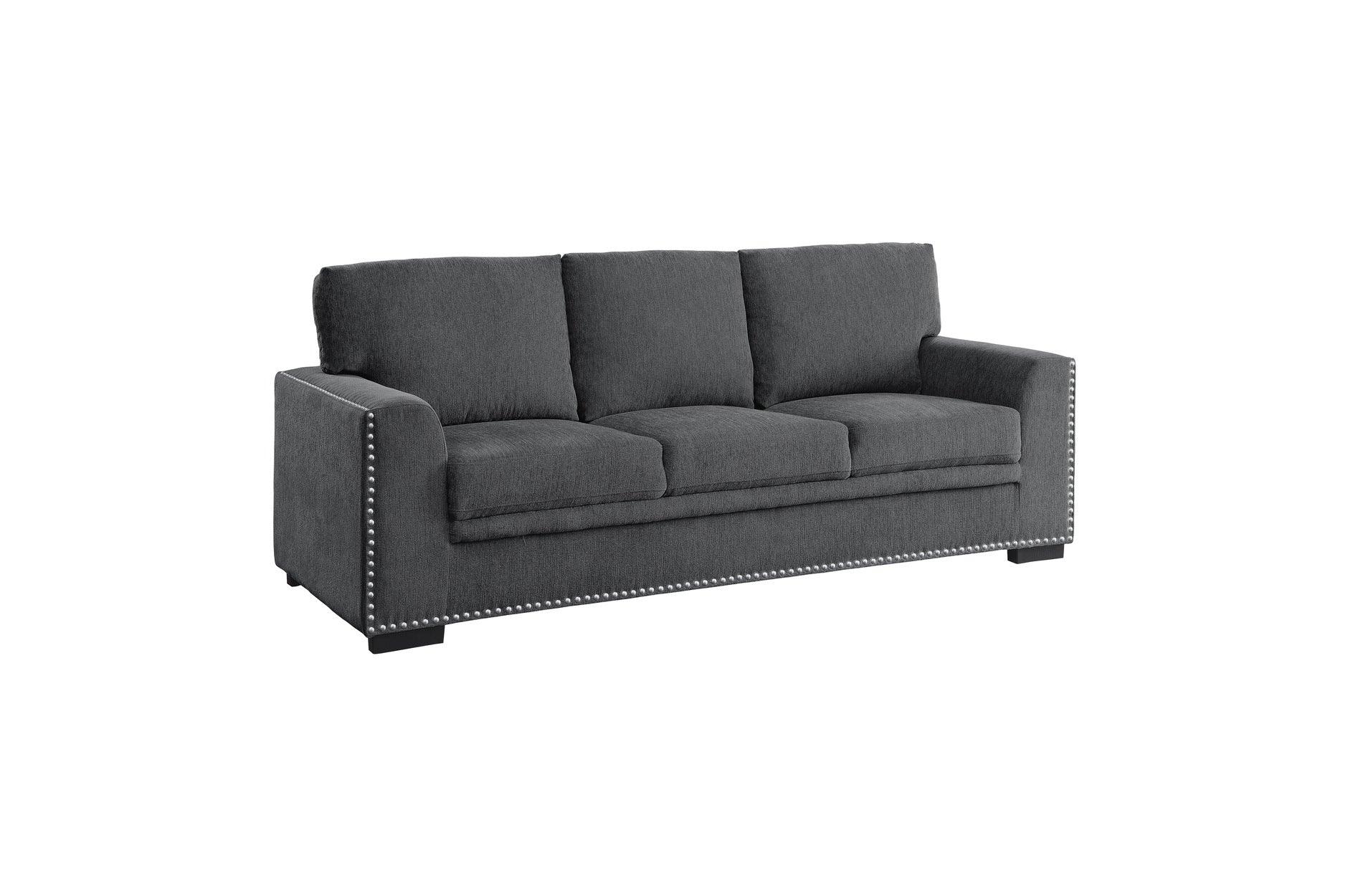 Homelegance - Morelia 3 Piece Living Room Set In Charcoal - 9468Cc - ATL FURNITURE