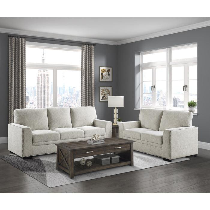 Homelegance - Morelia 2 Piece Living Room Set In Beige - 9468Be*2 - ATL FURNITURE