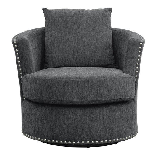 Homelegance - Morelia Swivel Chair In Charcoal - 9468Cc-1 - ATL FURNITURE