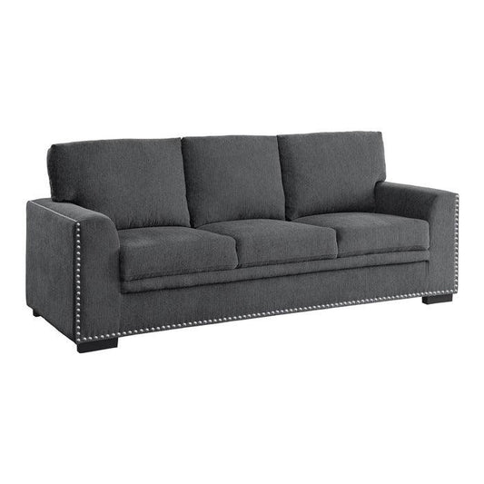 Homelegance - Morelia Sofa In Charcoal - 9468Cc-3 - ATL FURNITURE