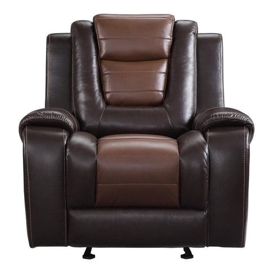 Homelegance - Briscoe Glider Reclining Chair In Dark Brown - 9470Br-1 - ATL FURNITURE