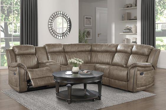 Homelegance - Centeroak 3-Piece Reclining Sectional - 9479Sdb*Sc - ATL FURNITURE