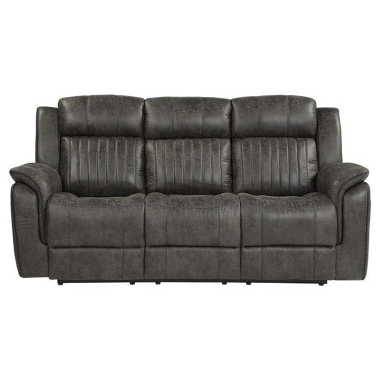 Homelegance - Centeroak Double Reclining Sofa In Gray - 9479Brg-3 - ATL FURNITURE