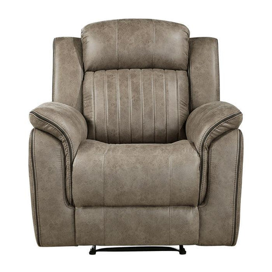 Homelegance - Centeroak Reclining Chair In Sandy Brown - 9479Sdb-1 - ATL FURNITURE