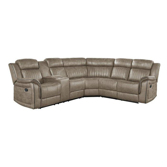 Homelegance - Centeroak 3-Piece Reclining Sectional - 9479Sdb*Sc - ATL FURNITURE