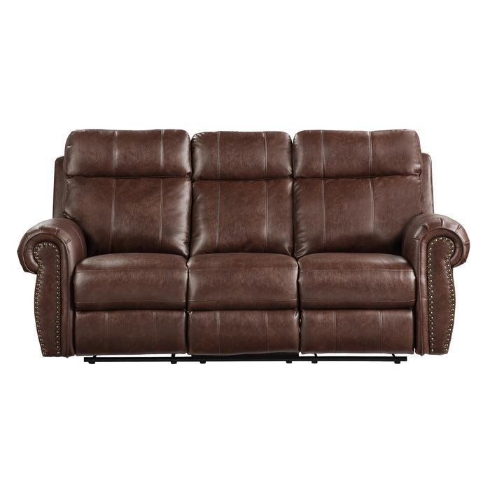 Homelegance - Granville Double Reclining Sofa In Brown - 9488Br-3 - ATL FURNITURE