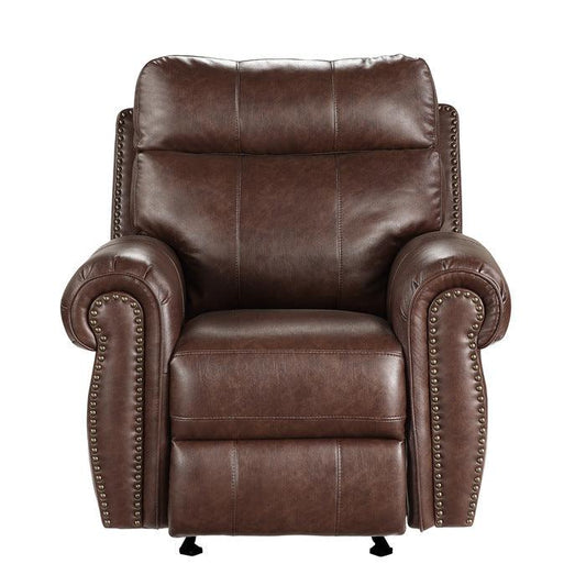 Homelegance - Granville Glider Reclining Chair In Brown - 9488Br-1 - ATL FURNITURE