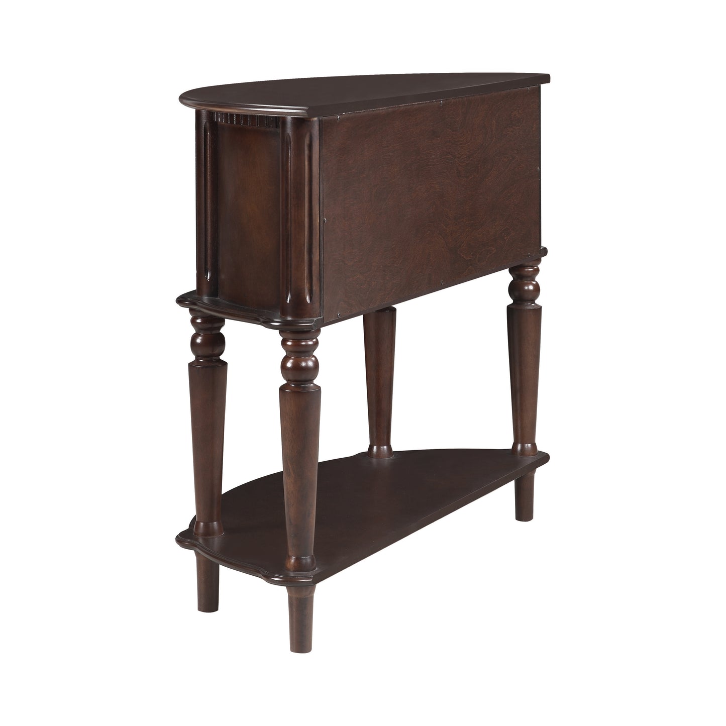 Brenda Console Table with Curved Front Brown