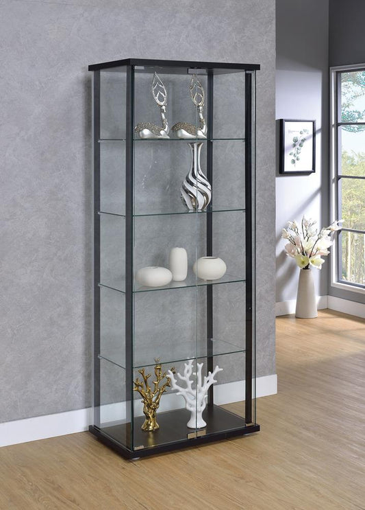 G950170 Contemporary Black Curio Cabinet - ATL FURNITURE