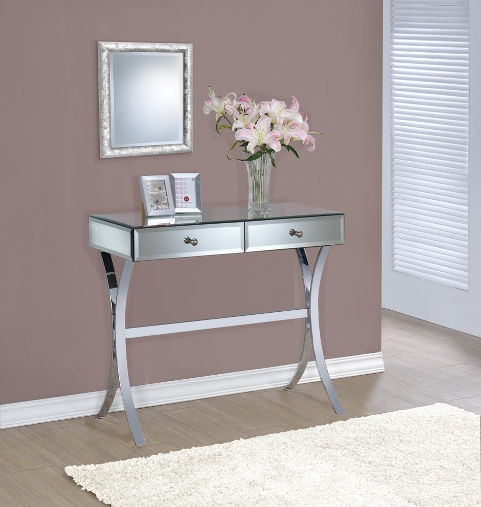 G950355 Contemporary Mirrored Console Table - ATL FURNITURE